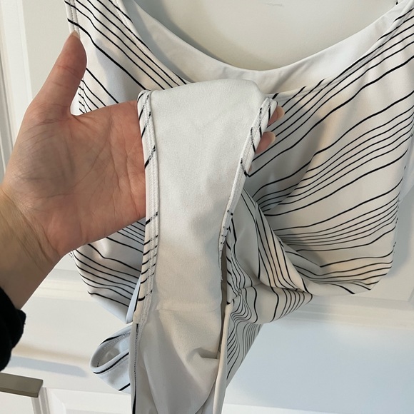 Athleta Chevron High Leg One Piece Swimwear - Picture 6 of 10